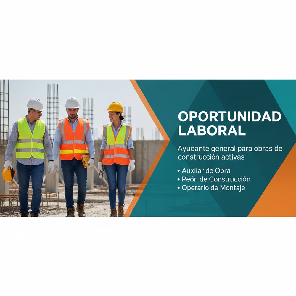 Lee más sobre el artículo Ayudante general para obras de construcción activas
