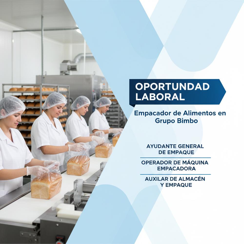 Lee más sobre el artículo Empacador de Alimentos en Grupo Bimbo