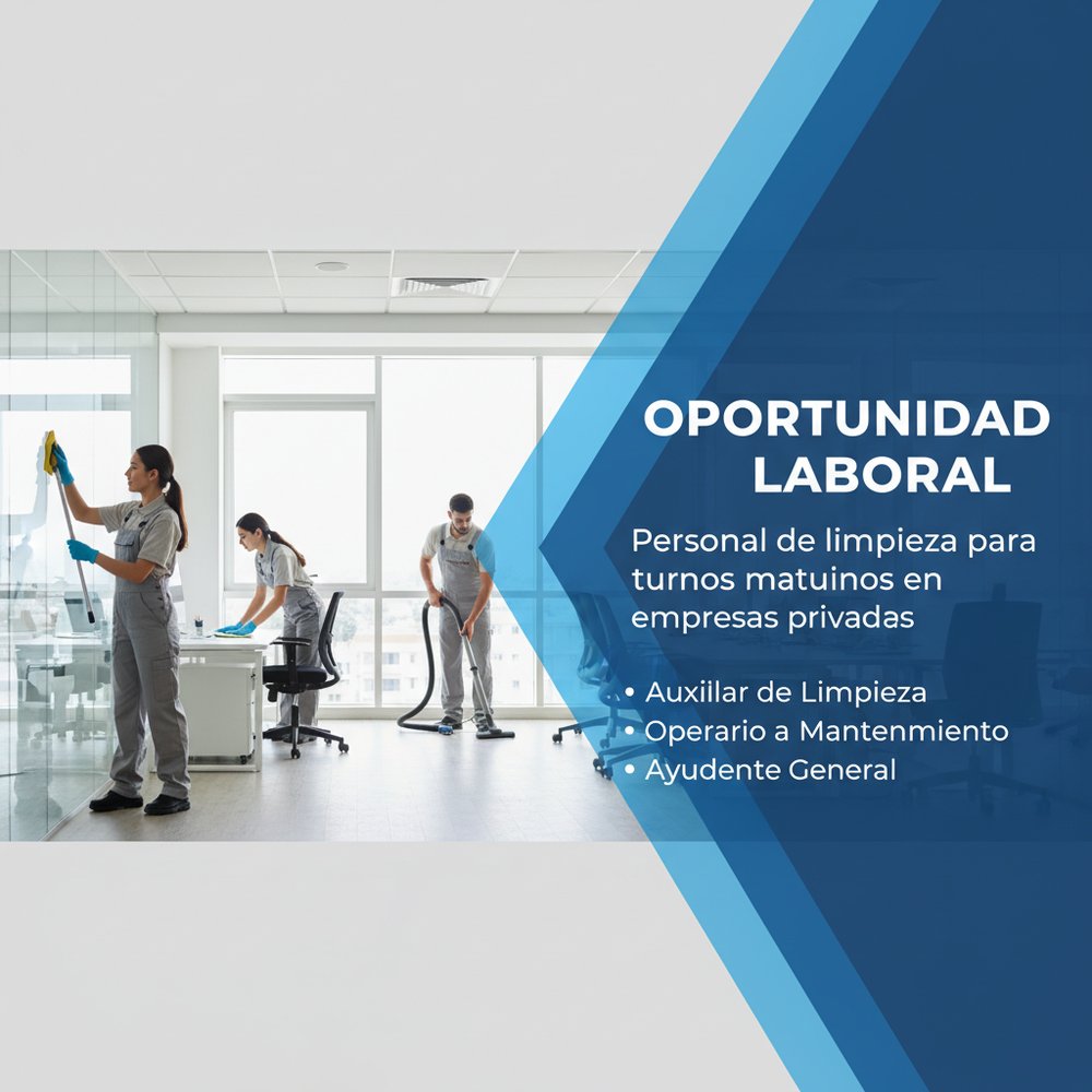 En este momento estás viendo Personal de limpieza para turnos matutinos en empresas privadas